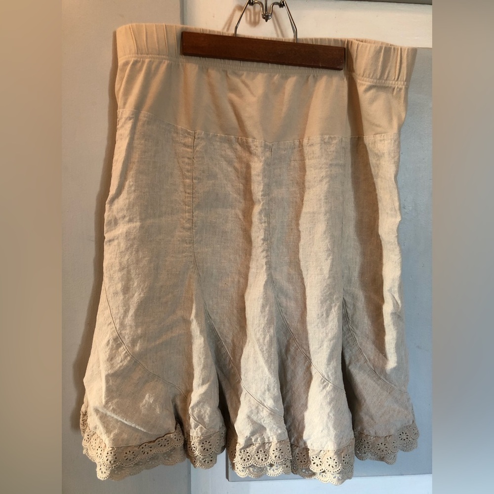 Motherhood Maternity linen skirt